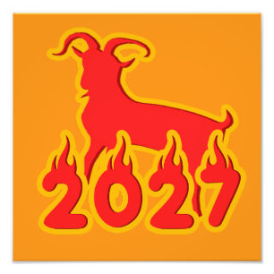 2027 Year Of The Fire Goat Photo Print