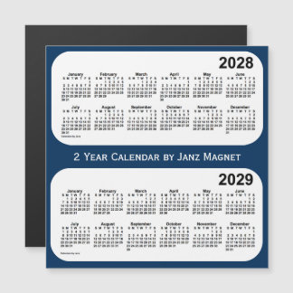 2028-2029 Police Box Blue 2 Year Calendar by Janz