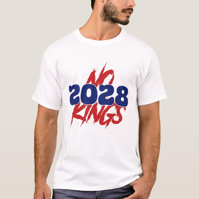 2028 No Kings Design | Anti-Establishment T-Shirt (Devant)