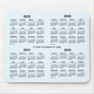 2029-2032 Alice Blue 4 Year Calendar by Janz Mouse Pad
