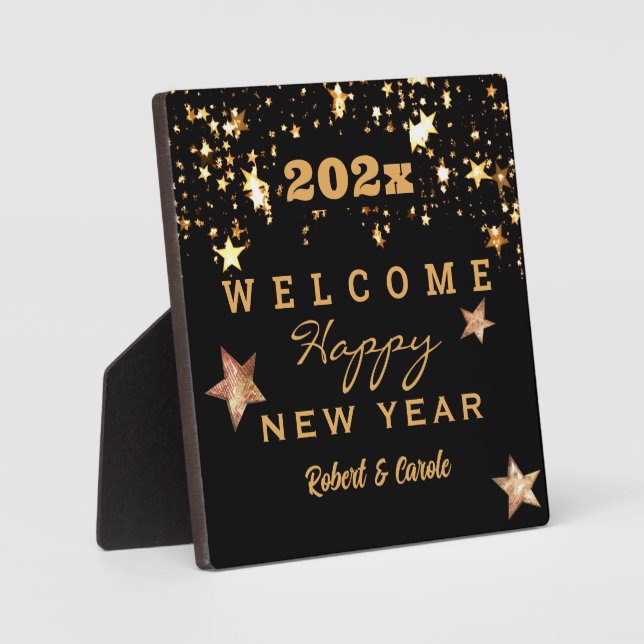 202x Happy New Year, Home Decor, Welcome Plaque (Front)
