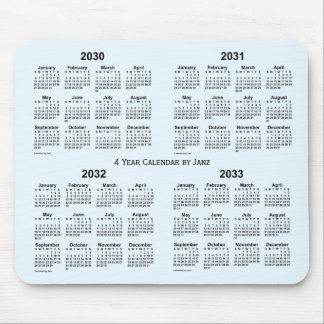 2030-2033 Alice Blue 4 Year Calendar by Janz Mouse Pad