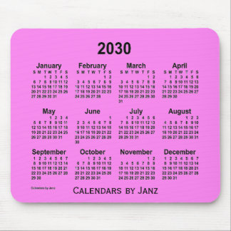 2030 Violet Calendar by Janz Mouse Pad