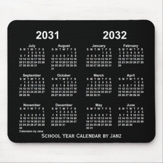 2031-2032 Neon School Year Calendar by Janz Mouse Pad