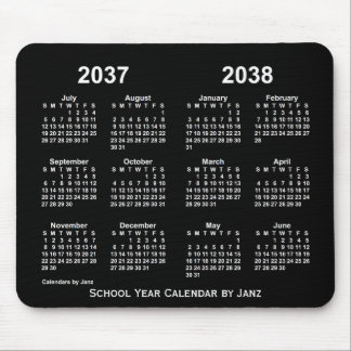 2037-2038 Neon School Year Calendar by Janz Mouse Pad