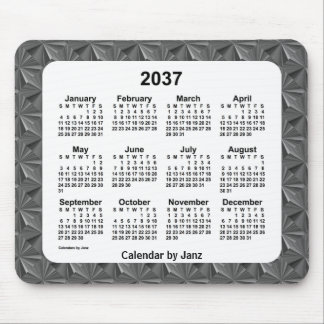 2037 Black Diamonds Calendar by Janz Mouse Pad