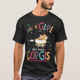 203 Just A Girl Who Loves Corgi T-Shirt