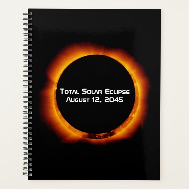 2045 Total Solar Eclipse Planner (Front)