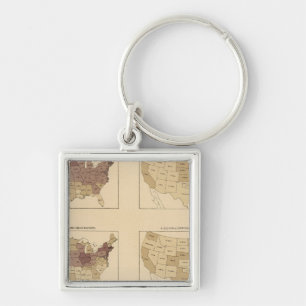204 Manufactures/sq mile Keychain