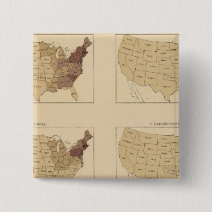 205 Manufactures/sq mile 2 Inch Square Button
