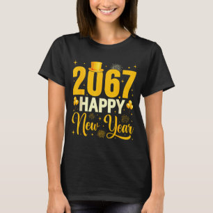 2067 Happy New Year Retro Funny 67 Six Seven Meme  T-Shirt