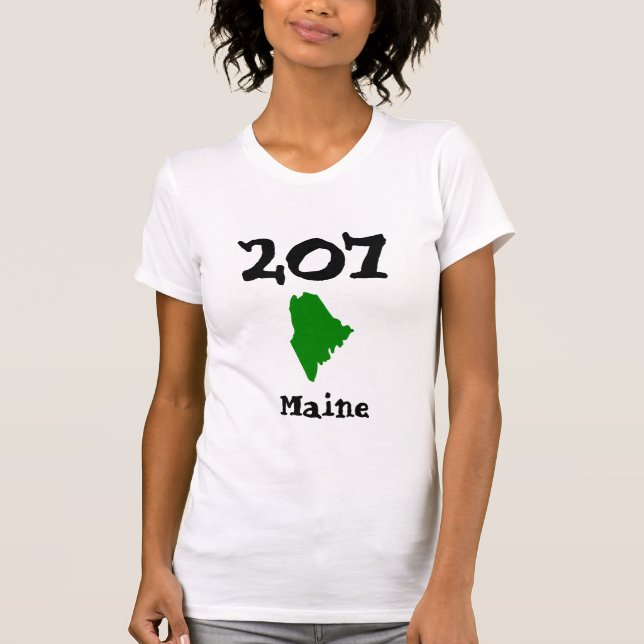 207, Area Code of Maine T-Shirt (Front)