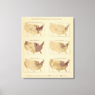 207 Manufactures/sq mile Canvas Print