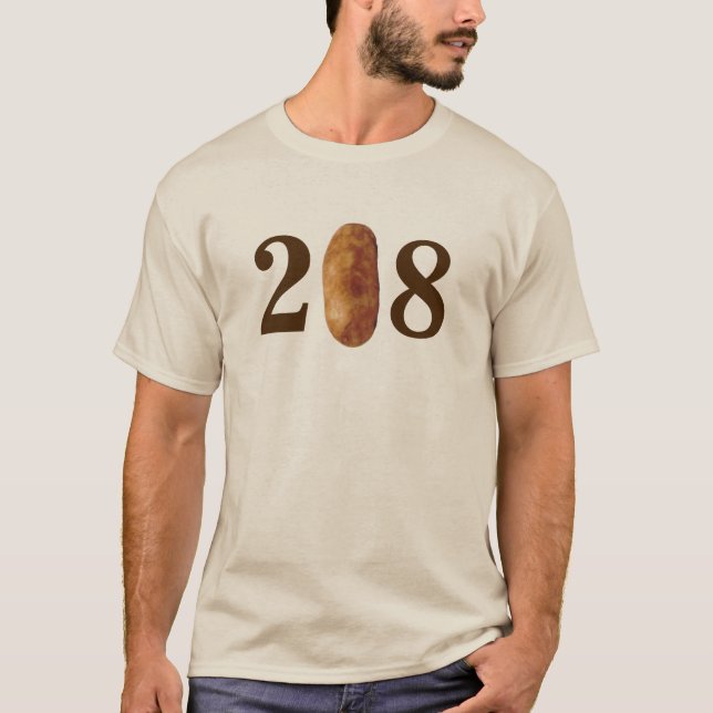 208 Idaho Area Code T-Shirt (Front)