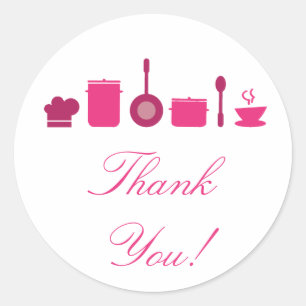 20 - 1.5"  Catering Chef Business Stickers