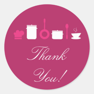 20 - 1.5"  Catering Chef Business Stickers