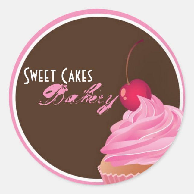 20 - 1.5"  Cup Cakes Bakery Sweet Treats Stickers (Front)