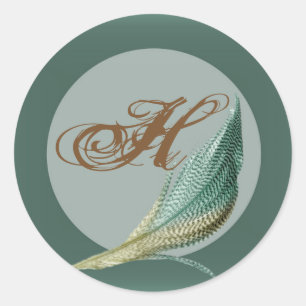 20 - 1.5  Envelope Seal Animal Quail Feather Bird