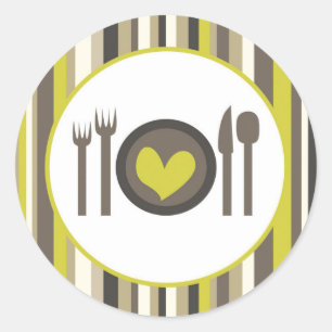 20 - 1.5  Envelope Seal China Plate Silverware