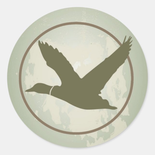 20 - 1.5 Envelope Seal Country Duck Hunting Rustic (Front)