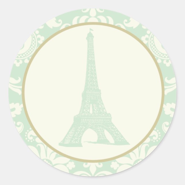 20 - 1.5" Envelope Seal Damask Paris (Front)