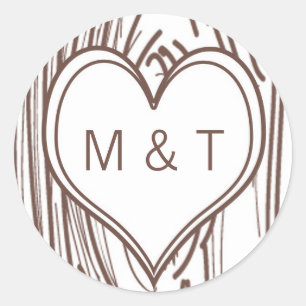 20 - 1.5  Envelope Seal Fall Tree Initial Carvings