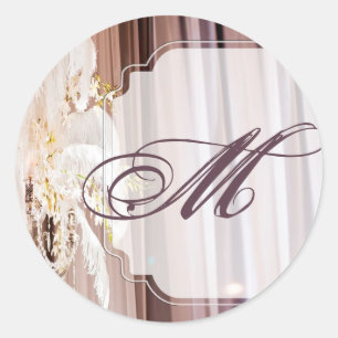 20 - 1.5  Envelope Seal Feather Centre Piece Glam