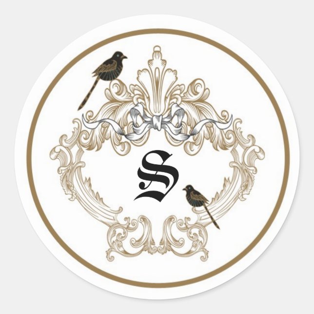 20 - 1.5  Envelope Seal Formal Love Birds Pigeon (Front)