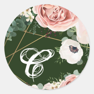 20 - 1.5 Envelope Seal Geometric Garden Rose Hunt