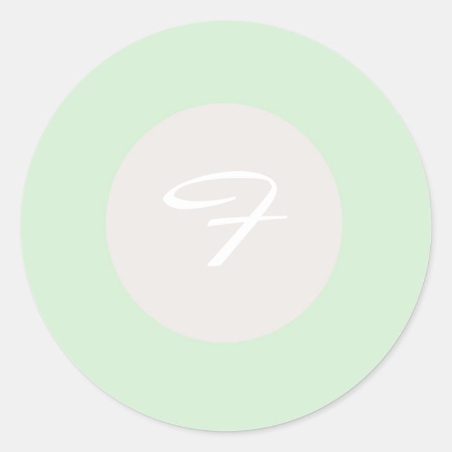 20 - 1.5 Envelope Seal Green & Orchid (Front)