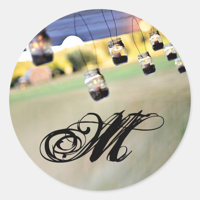 20 - 1.5  Envelope Seal Mason Jar Candle Holders (Front)