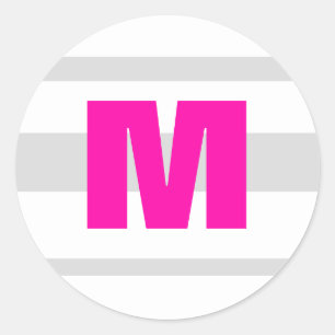 20 - 1.5 Envelope Seal Modern Neon Stripe Pink