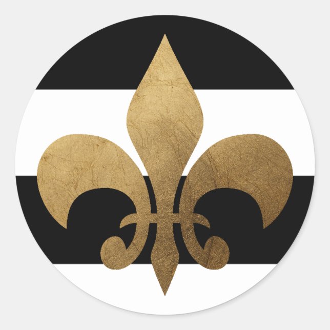 20 - 1.5  Envelope Seal Modern Stripe Black White (Front)