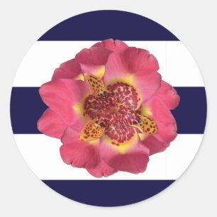 20 - 1.5 Envelope Seal Modern Stripe Navy Blue