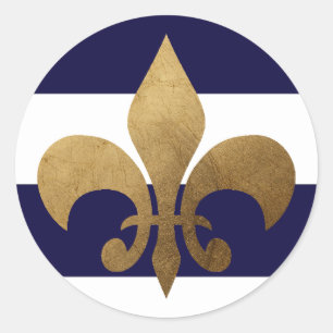 20 - 1.5 Envelope Seal Modern Stripe Navy White