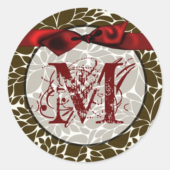 20 - 1.5  Envelope Seal Monogram Christmas XMAS (Front)