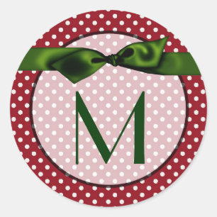 20 - 1.5  Envelope Seal Monogram Christmas XMAS