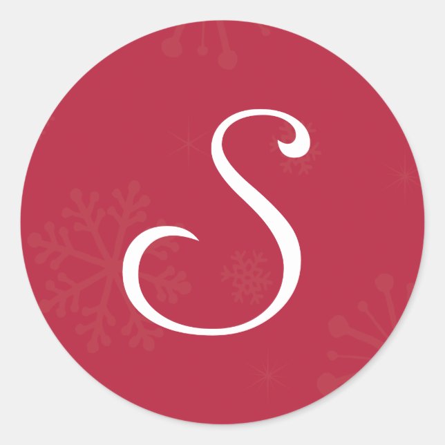 20 - 1.5  Envelope Seal Monogram Christmas XMAS (Front)