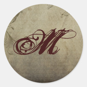 20 - 1.5  Envelope Seal Monogram Christmas XMAS