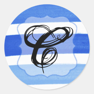 20 - 1.5 Envelope Seal Ombre Stripe Blue Line Fad