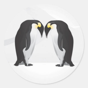 20 - 1.5  Envelope Seal Penguins Mate for Life Gra