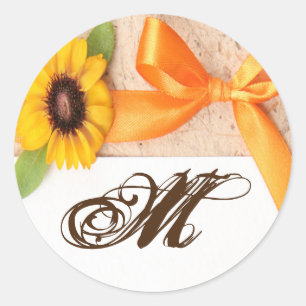 20 - 1.5  Envelope Seal Rustic Sunflower Country