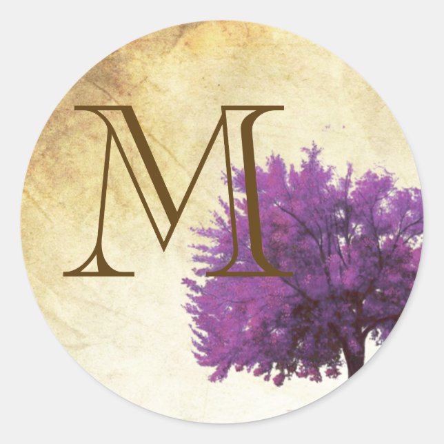 20 - 1.5  Envelope Seal Spring Tree Aged Paper Vin (Front)