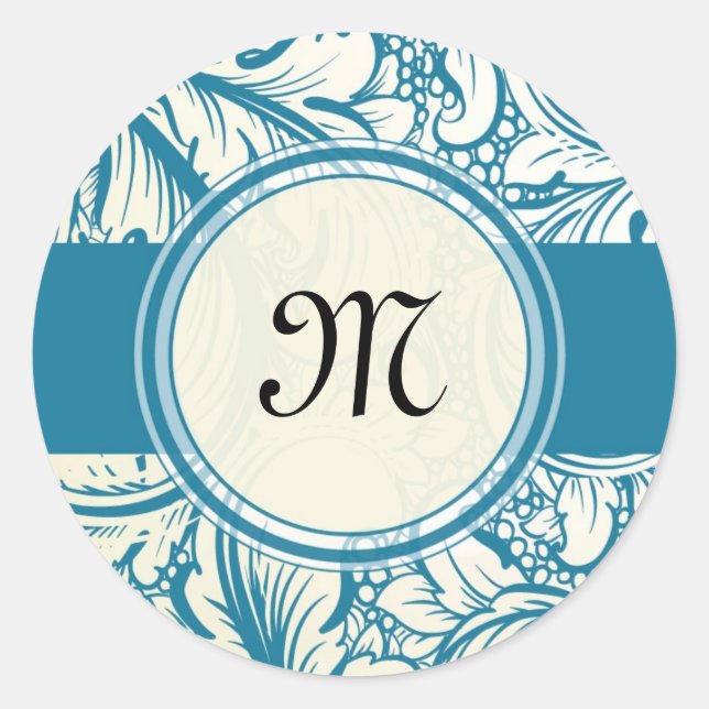 20 - 1.5 Envelope Seal Vintage Filigree Ribbon (Front)