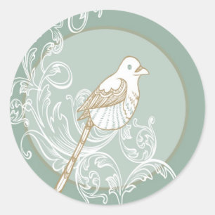 20 - 1.5  Envelope Seal Vintage Victoria Love Bird