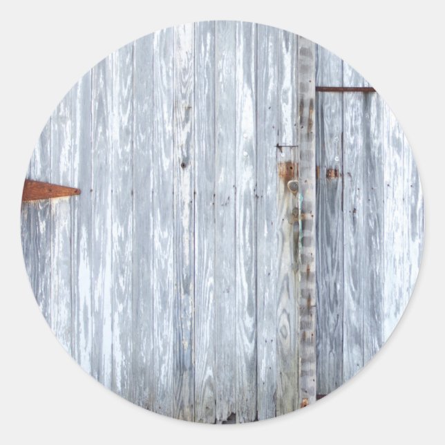 20 - 1.5  Envelope Seal White Wash Wood Barn Door (Front)