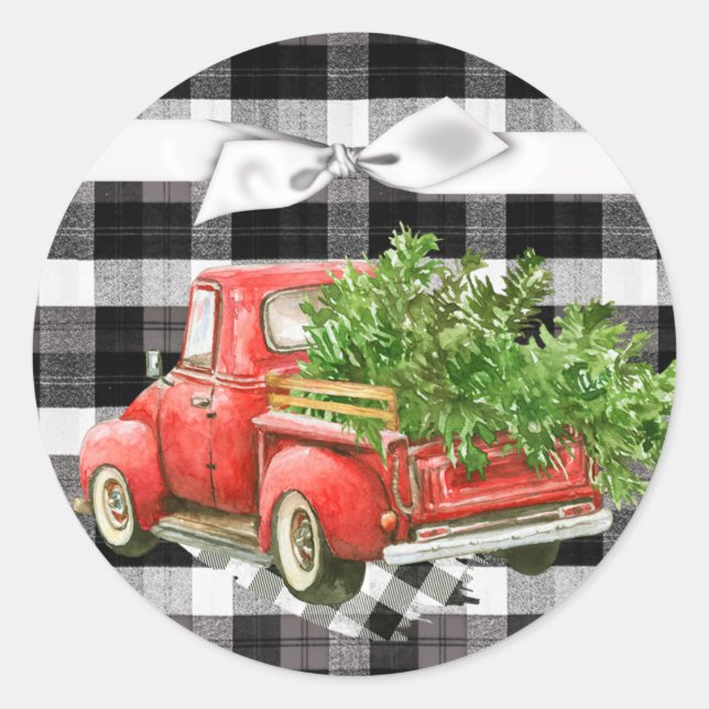 20 - 1.5  Envelope Seal XMAS Truck Christmas Buffa (Front)