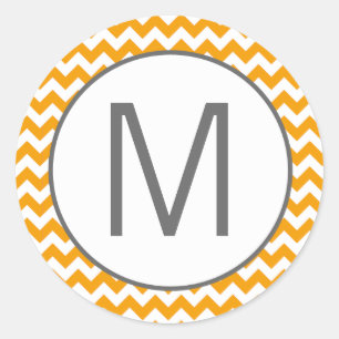 20 - 1.5  Envelope Seal Yellow Grey Chevron