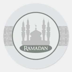 20 - 1.5" Envelope Sticker Soft Blue Islamic Ramad