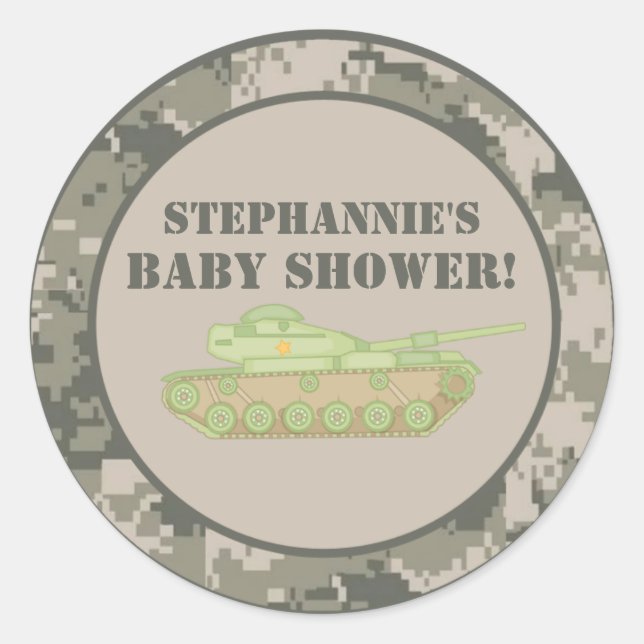 20 - 1.5"  Favour Stickers ARMY ACU Camoflauge Cam (Front)